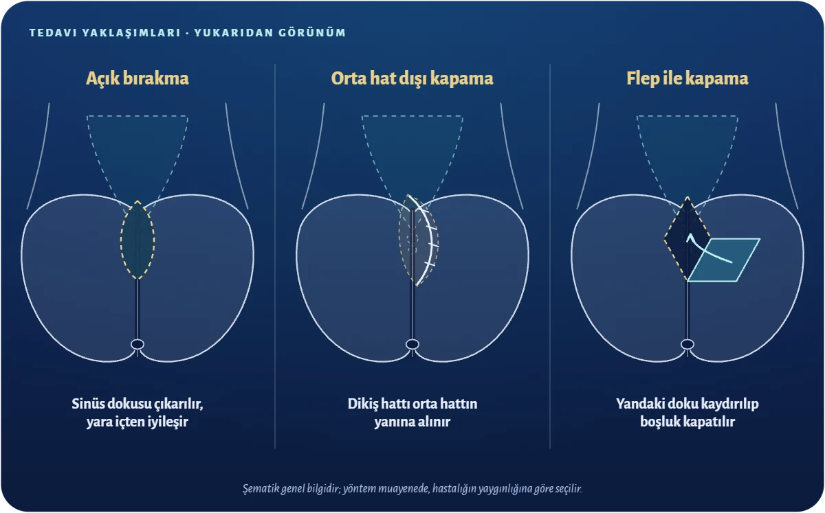 Kıl dönmesi ameliyatı yöntemleri şeması