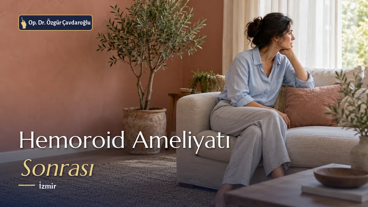 Hemoroid ameliyatı sonrası